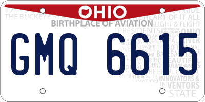 OH license plate GMQ6615