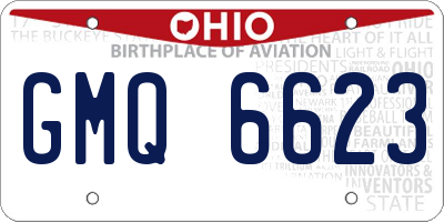 OH license plate GMQ6623