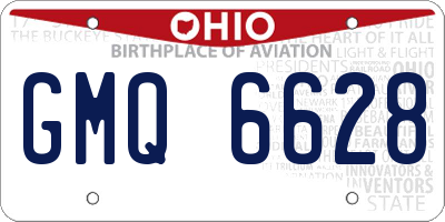 OH license plate GMQ6628