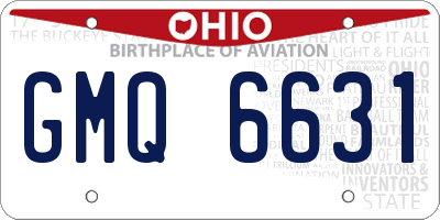 OH license plate GMQ6631