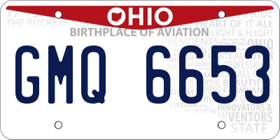OH license plate GMQ6653