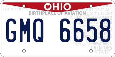 OH license plate GMQ6658