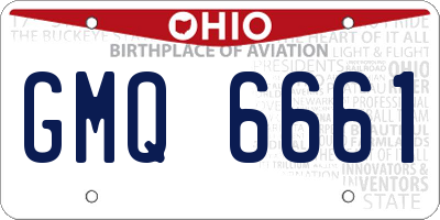 OH license plate GMQ6661
