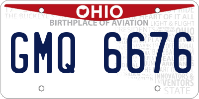 OH license plate GMQ6676