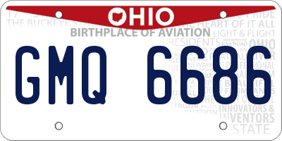OH license plate GMQ6686