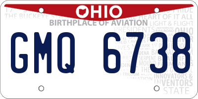 OH license plate GMQ6738