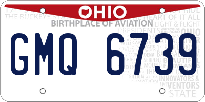 OH license plate GMQ6739