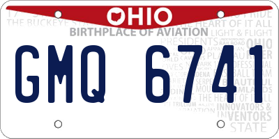 OH license plate GMQ6741