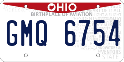 OH license plate GMQ6754