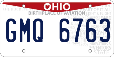 OH license plate GMQ6763