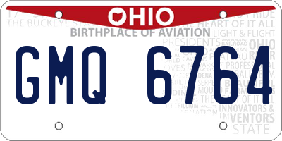 OH license plate GMQ6764