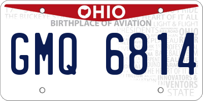 OH license plate GMQ6814