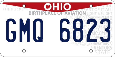 OH license plate GMQ6823
