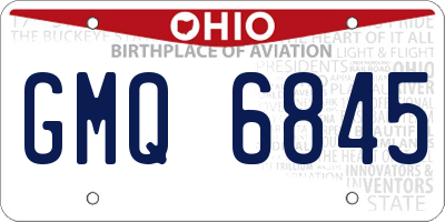 OH license plate GMQ6845