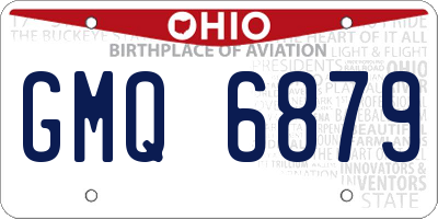 OH license plate GMQ6879