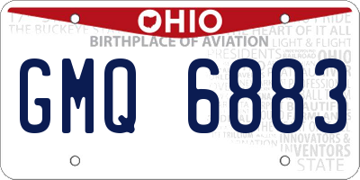 OH license plate GMQ6883