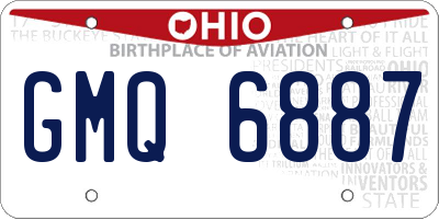 OH license plate GMQ6887
