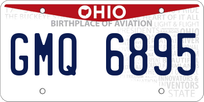 OH license plate GMQ6895