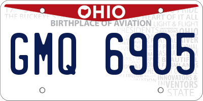 OH license plate GMQ6905