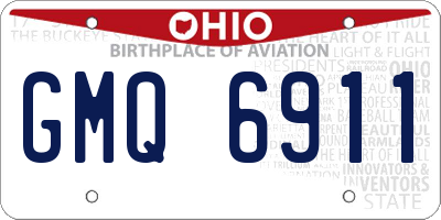OH license plate GMQ6911
