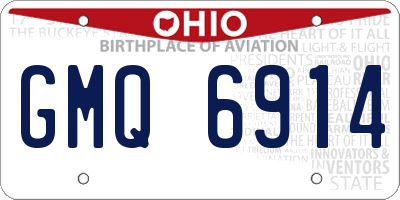 OH license plate GMQ6914