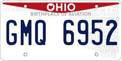 OH license plate GMQ6952
