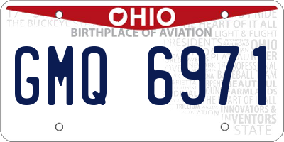 OH license plate GMQ6971