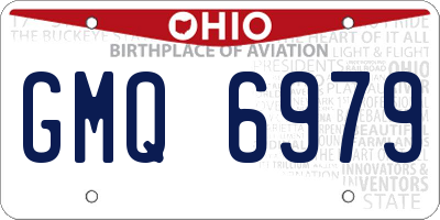 OH license plate GMQ6979