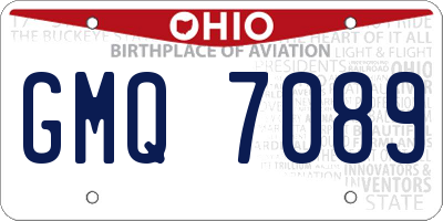 OH license plate GMQ7089