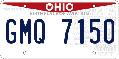 OH license plate GMQ7150
