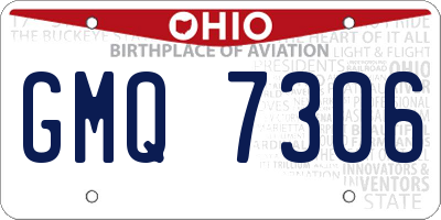 OH license plate GMQ7306