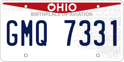 OH license plate GMQ7331