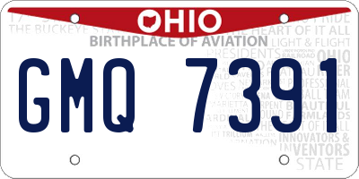 OH license plate GMQ7391