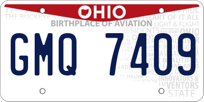 OH license plate GMQ7409