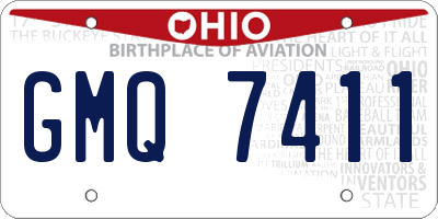 OH license plate GMQ7411