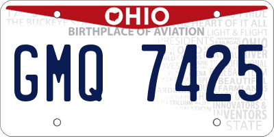 OH license plate GMQ7425