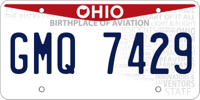 OH license plate GMQ7429