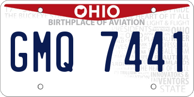 OH license plate GMQ7441