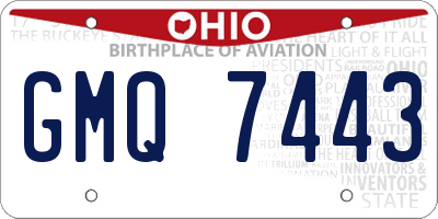 OH license plate GMQ7443