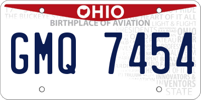 OH license plate GMQ7454