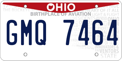 OH license plate GMQ7464