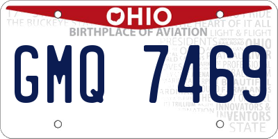 OH license plate GMQ7469