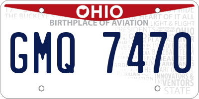 OH license plate GMQ7470