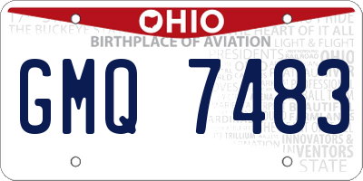 OH license plate GMQ7483