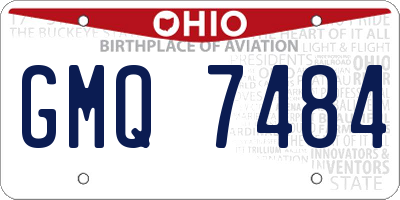 OH license plate GMQ7484