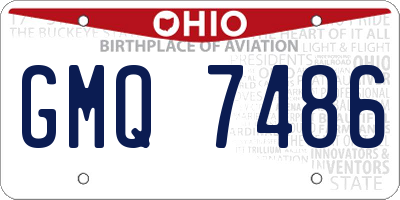 OH license plate GMQ7486