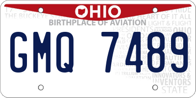 OH license plate GMQ7489