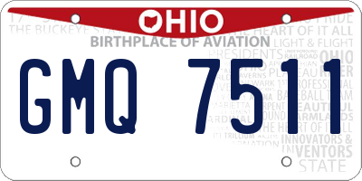OH license plate GMQ7511