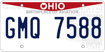 OH license plate GMQ7588