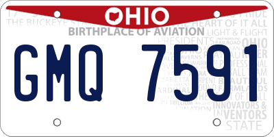 OH license plate GMQ7591